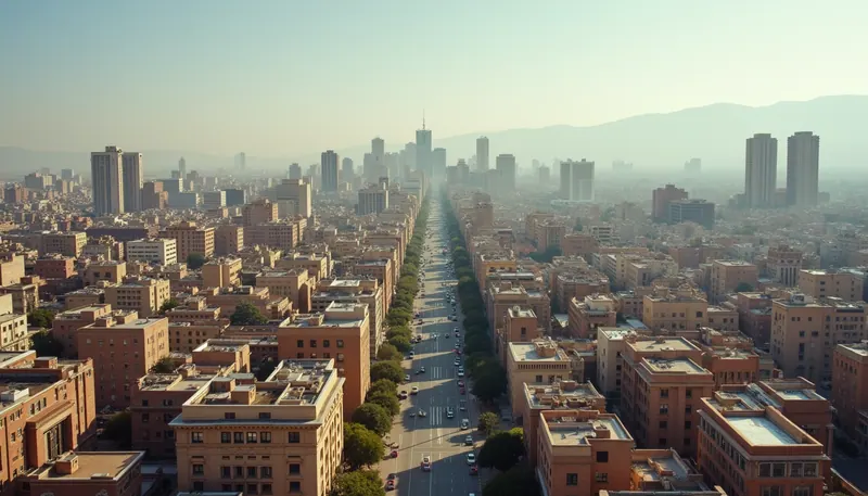 Vista panorámica de la ciudad de Chihuahua con edificios y calles principales